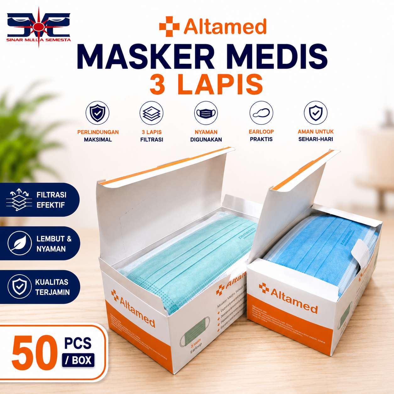 Masker 3Ply altamed