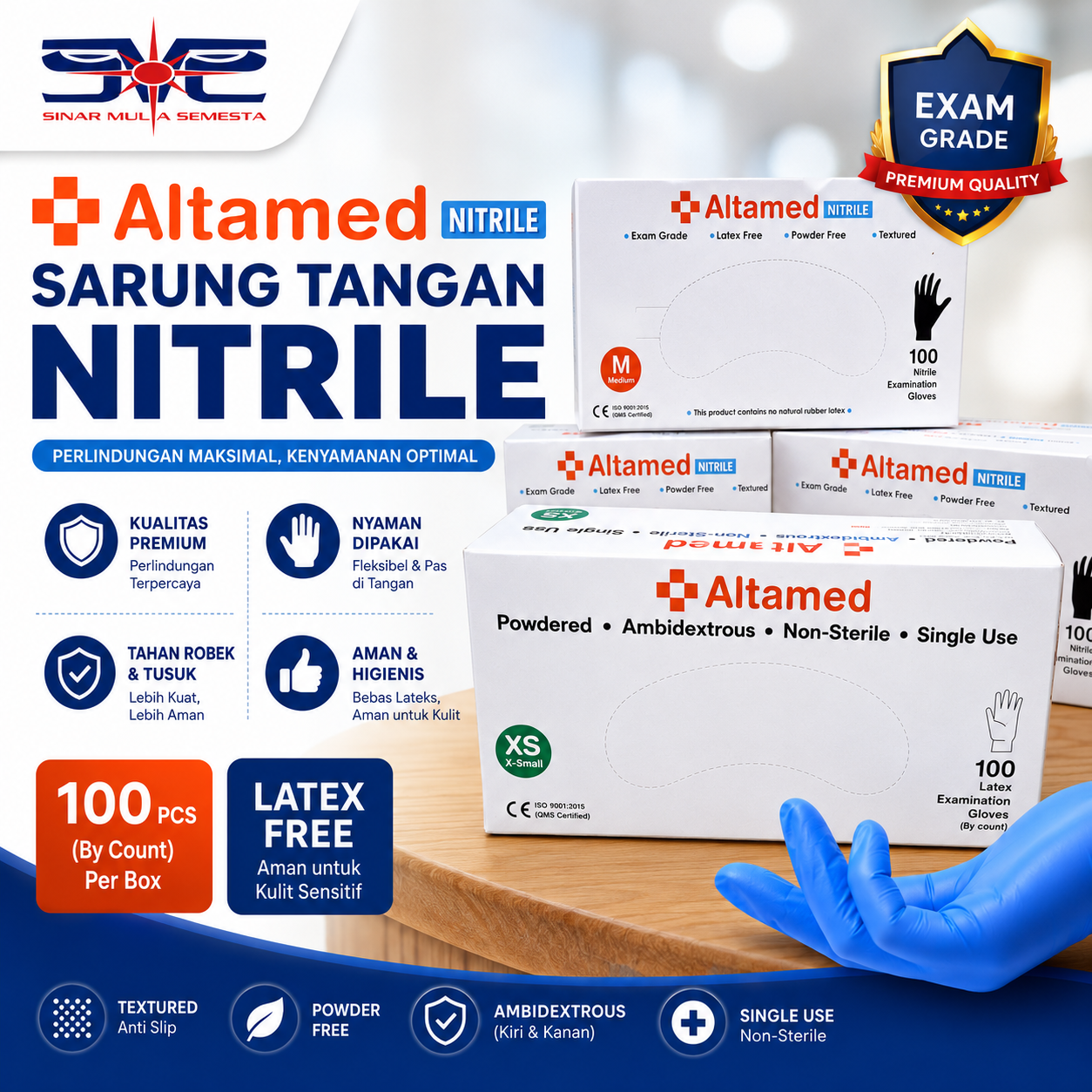 Altamed Glove Nitrile